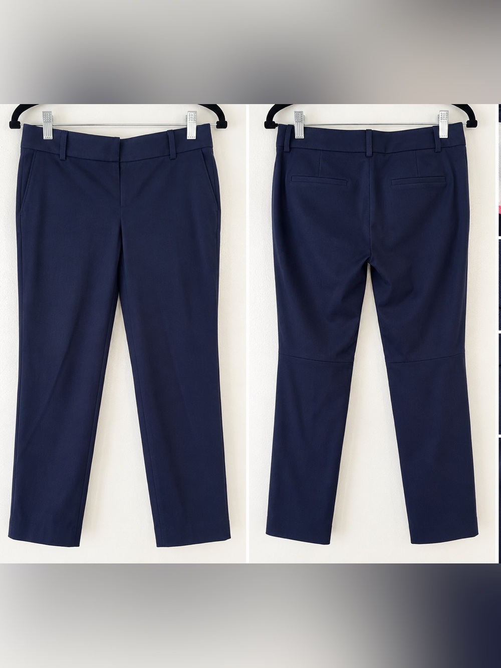 J. Crew Navy Straight-Leg Dress Pants